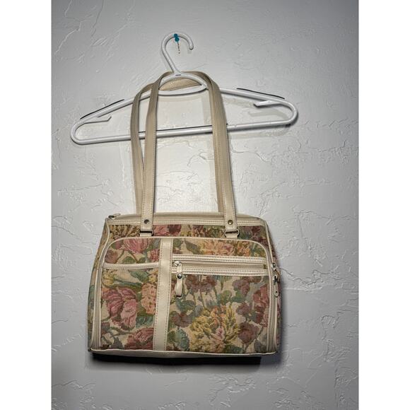 mitzi vintage floral canvas purse cottagecore grandmacore granny prairie peasant - Picture 1 of 7